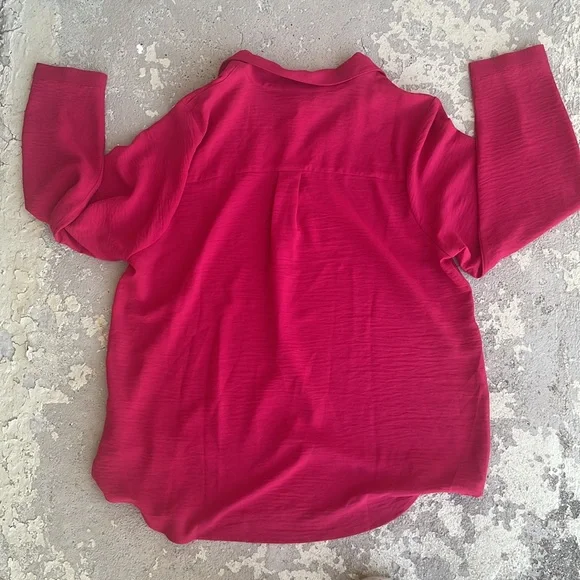 NWT CJ Banks size X 14W red blouse. - Picture 10 of 15